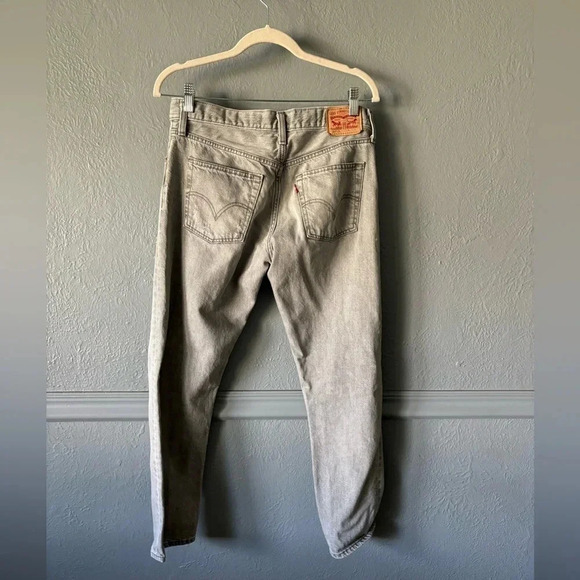 Levi’s, 501 ct, custom taper, gray, slight distressing, size 26 - Picture 8 of 13